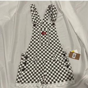 Dickies checkered overalls